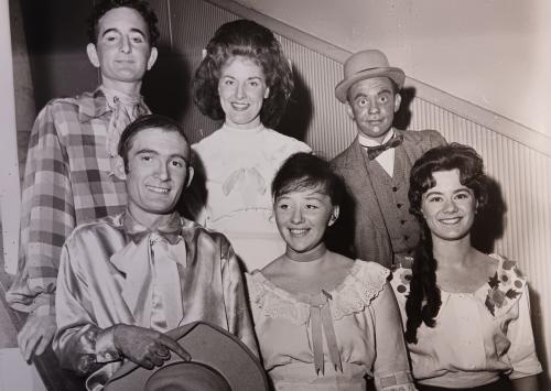 12.- Oklahoma -cast-backstage-at-YMCA-1964